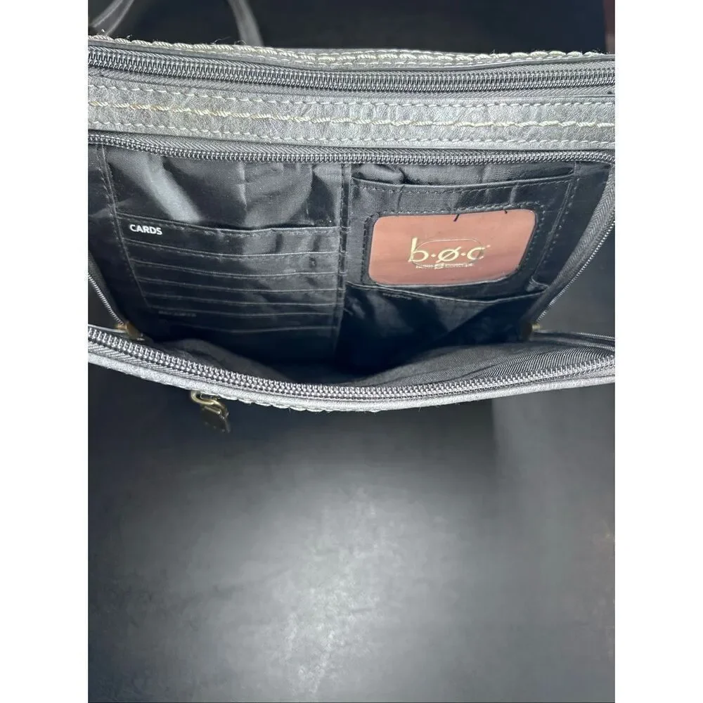 Born Concepts (BOC) Faux Leather Crossbody Bag in Gray Handbag - Picture 8 of 14